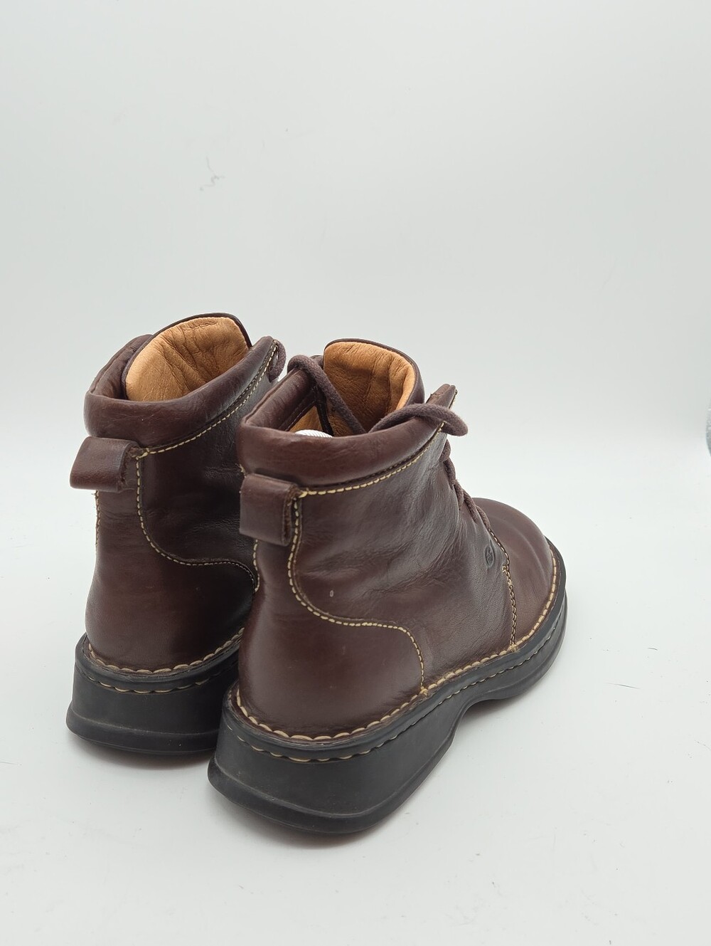Born Brown Leather Lace Up Chukka Boots Size Women's 7.5 - Picture 5 of 9
